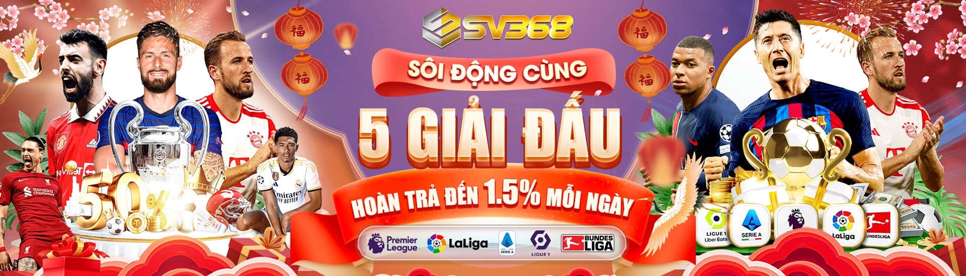 hoàn trả cược bóng sv368