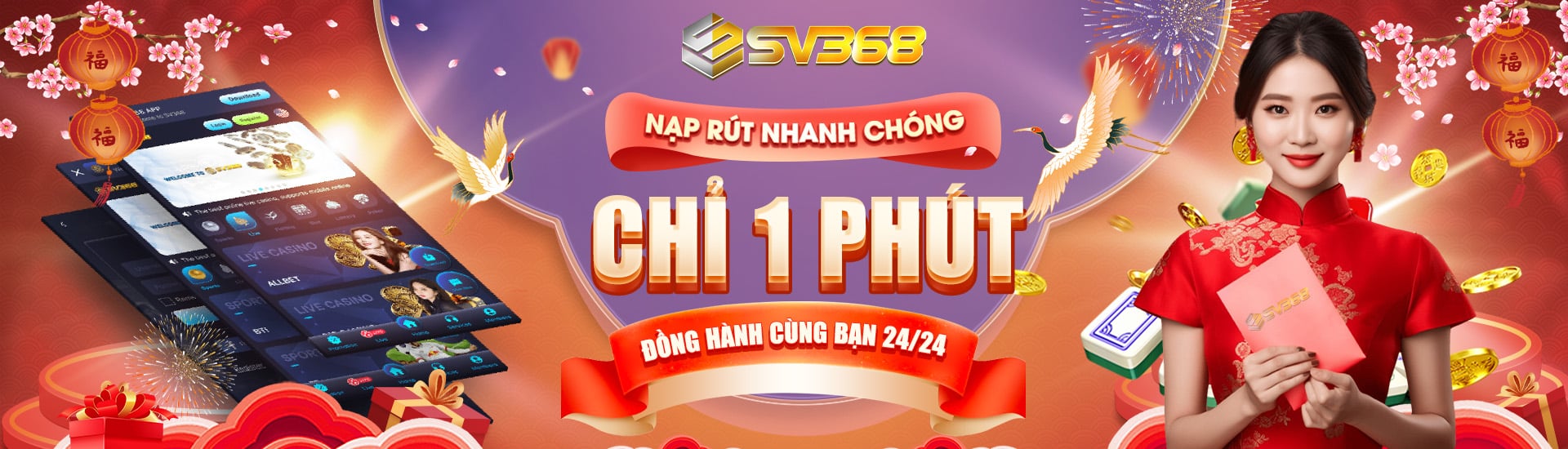 nạp rút 1 phút sv368