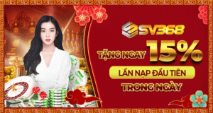 tặng 15% nạp đầu sv368